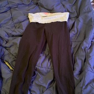 VIctorias secret printed fold over leggings size Small vintage